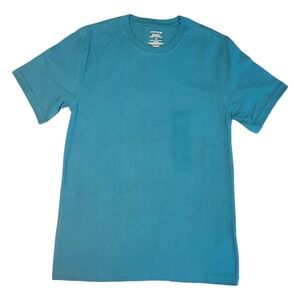 NWT Member's Mark Mens Essential Short Sleeve Crewneck Classic Fit Tee Teal XXXL